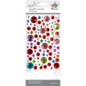 Kryształki samoprzylepne Titanum Mix, 103szt